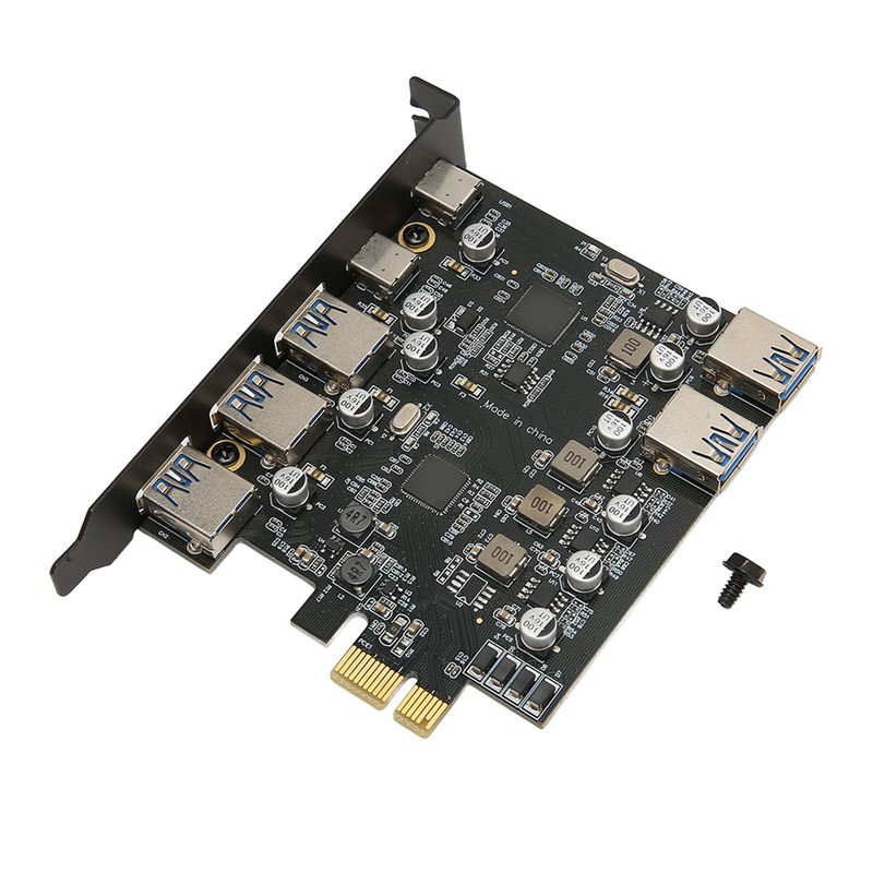 PCI E to USB Expansion Card 7 Ports 5Gbps USB