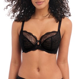 Freya Women's Fancies 1011 Underwire Non Padded Plunge Bra, Black, 38G