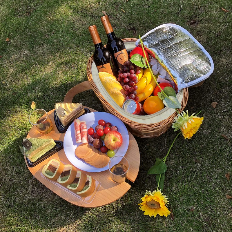 Hap Tim Wicker Picnic Basket Set for 2 with Mini