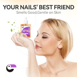 gelike ec Nail Cuticle Oil for Moisturize and Repair Easy and Quick Absorb Cuticles Care Treatment - Natural Orange Smells for Women and Men Dry Damaged Thin Nails