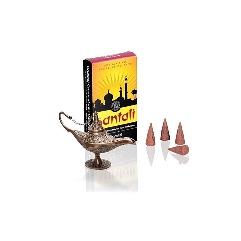 Crottendorfer Räucherkerzen Santali 4er Set Opium, Oriental, Patschuli, Pfeffer Zitrus