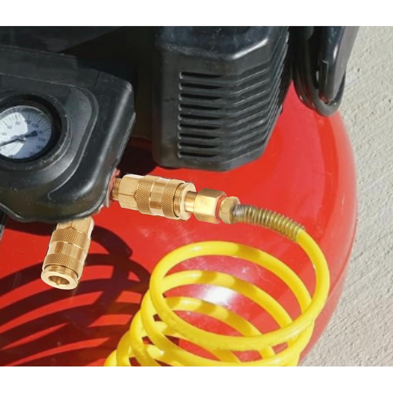 T TANYA HARDWARE Brass 1/4 Inch NPT High Flow Air