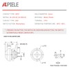 APIELE 12mm Momentary Push Button Switch Mini Round Switch Waterproof