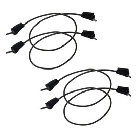 NEEVIRID [4 Laces] 2-Pair Replacement Shoe Laces for Hey Dude Elastic Shoelaces Replacements Shoe Strings for Hey Dudes Black (Black, 13.7 inch(35 cm))