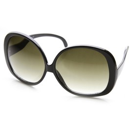 AStyles - Big Huge Oversized Vintage Style Sunglasses Retro Women Celebrity Fashion (Black), X-Large