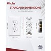 AIDA 15 Amps Duplex Outlets and Wall Plates Bundle,Weather Resistance