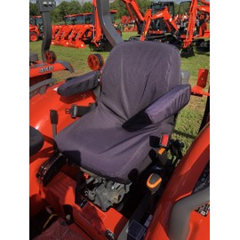 Durafit Seat Covers, Compatible with Kubota Tractors L3301,L3901,L4701, KU16 Black Waterproof Fabric.One Piece seat with armrests. New for 2022
