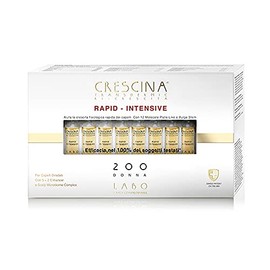 LABO Crescina Transdermic RAPID-INTENSIVE Hair Growth Treatment 200 Women 20 Ampoules