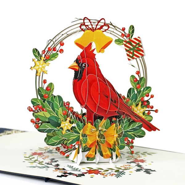 CUTPOPUP Christmas Card Pop Up, 3D Holiday Greeting Xmas Card (Red Truck)