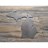 LewisMetalWorkl Michigan State outline metal wall hanging art sign