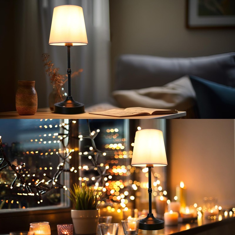 focondot Rechargeable Battery Powered Table Lamp, Wireless LED Lamps, Cordless