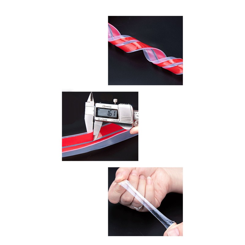 T Shaped Seal Strip Transparent Silicone Windproof Waterproof Double Sided