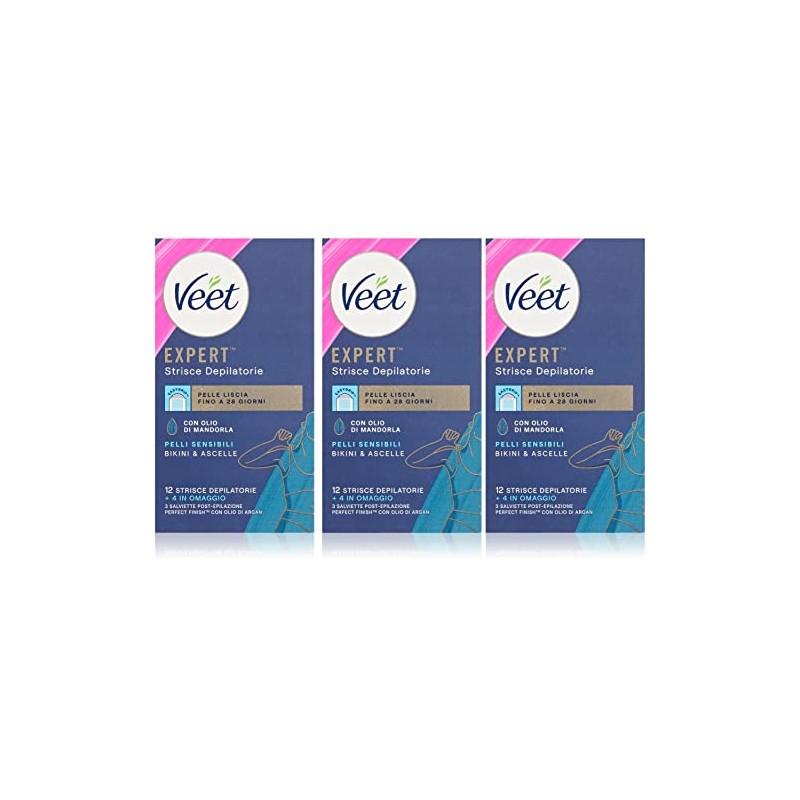 Veet Expert 48 Stripes Underarm and Bikini Zone Sensitive Skin