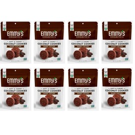 Emmy's Organics Dark Cacao 8 count, (6 oz each), Cookies, 48 oz Bag