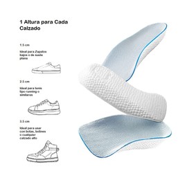 ANGO Plantillas para Aumento de Altura, Almohadillas Zapatos para Aumento de Altura (1 par 3.5 cm)