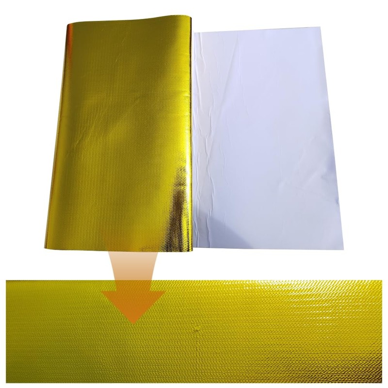 12'' X 48''Gold Heat Shield Mat Thermal Barrier Adhesive Backed