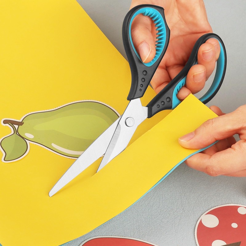 Office Scissors, Durable Multi-Purpose, Comfortable Grip, 8-inch Scissors (Suitable for