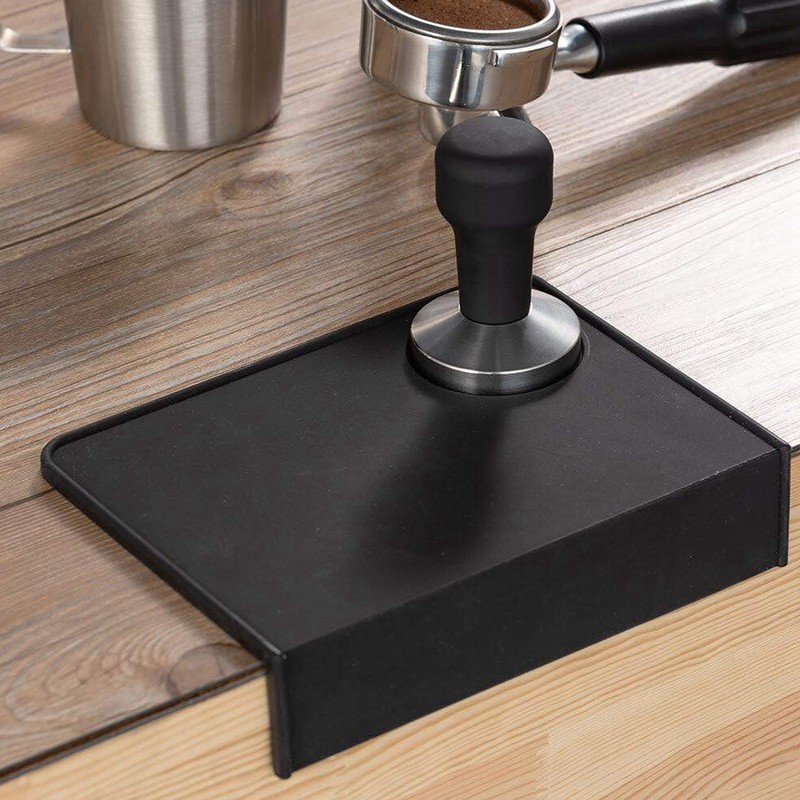 Coffee Tamping Mat Silicone Anti Slip 90 Degree Corner Tamping