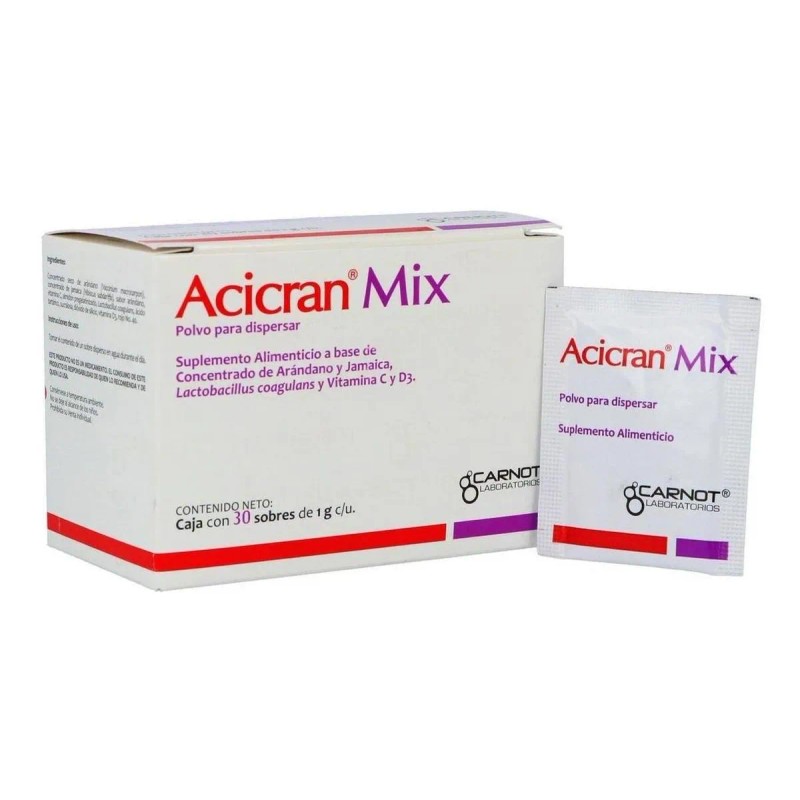 Acicran Mix Sobre Con Polvo Para Dispersar 30 Sobres De