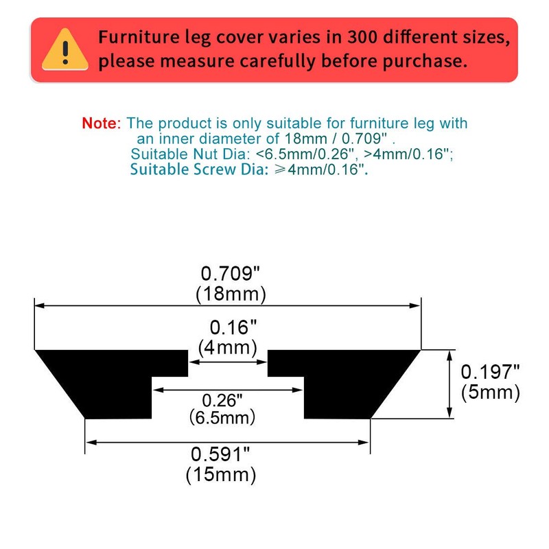 sourcing map Rubber Feet Bumper Buffer Chopping Board Pad Metal