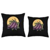 Chinese Eggplant Vintage Sunset Throw Pillow