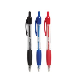 Staples Retractable Ballpoint Pens, 1.0 mm Tip, Pack of 50 Assorted Colors - 20 Black, 20 Blue & 10 Red