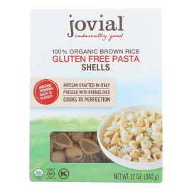 UD_Jovial Organic Brown Rice Macaroni and Capellini Pasta 12 oz Bag Gluten-Free Handmade Case of 12"