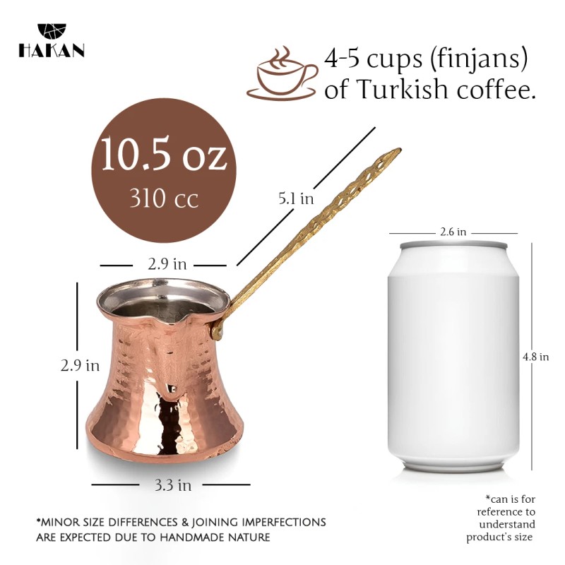 Hes Group Hakan Turkish Coffee Pot, Stovetop Water Boiler with