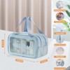Transparent Wash Bag, Travel Cosmetic Bag, Dry Wet Separation Wash