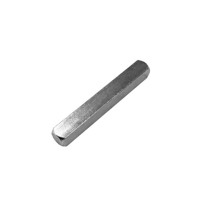 8mm x 80mm Plain Door Handle Spindle Square Solid Steel
