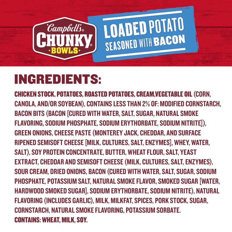 Campbell's Chunky Soup, Loaded Potato Seasoned with Bacon, 15.25 oz