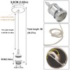 HTRUIYATY Vintage Pendant Light Holder E27 Suspension Light Fitting Modern