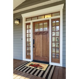 DII Christmas Collection Natural Coir Doormat, 18x30, Christmas Truck