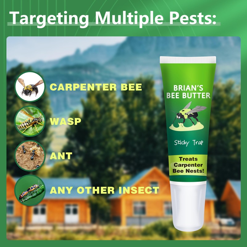 Wood Wasp Carpenter Bee Traps for Outside, 1 Pack Sticky