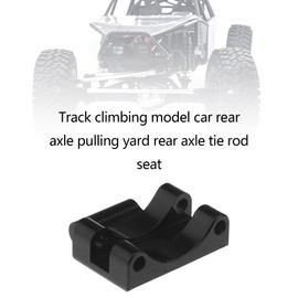 The Lord of the Tools Rear Axle Truss RC Rear Axle Truss Upper Link Mount CNC Aluminum Upgrade Part Compatible with Axial SCX24 C10 JLU Gladiator Bronco RC Car(Black)