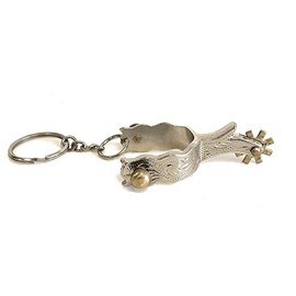 Horse Tack Keychains Shaped Engraved Spur