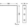 100x100x20mm 90 Degree Small/Large Steel Right Angle Metal L Shaped