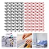 100Pcs Bunny Binder Clips Hollow Out Strong Metal Multi Purpose