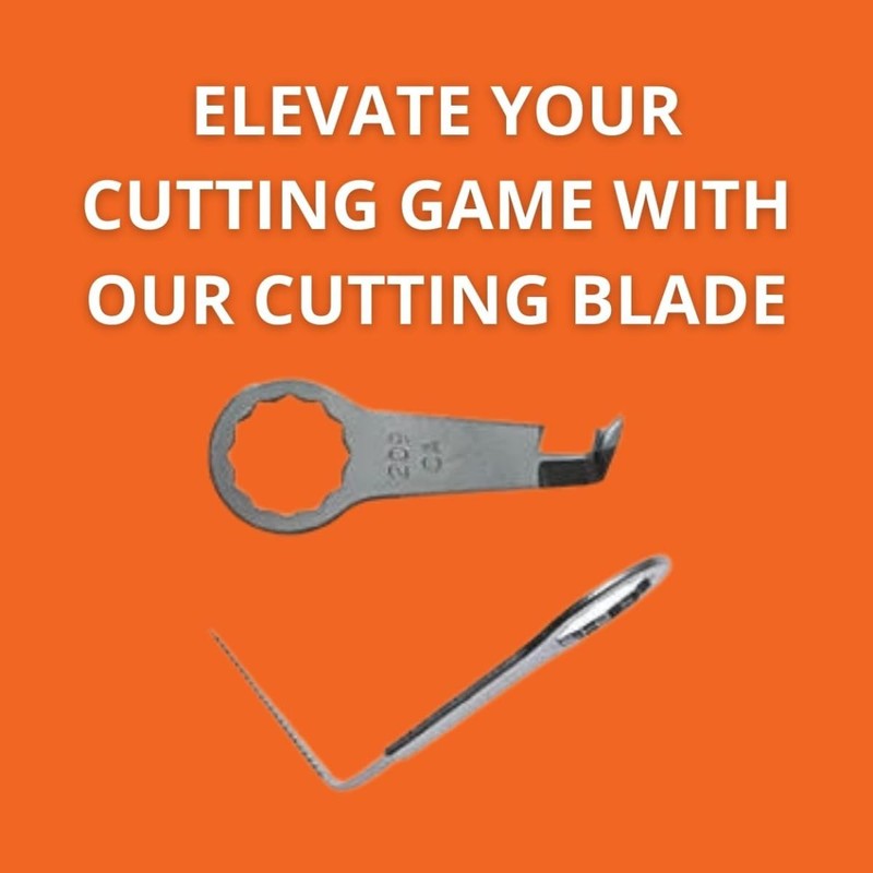 Fein L-Shaped Cutting Blade for Precision Work - Serrated Design