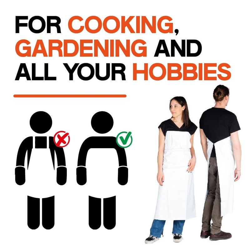 innovex One Touch APRON PRO with POCKET Self-Standing Kitchen Apron