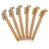 Wire Brush Set 6Pcs, Small Detailing Wire Scratch Brushes for