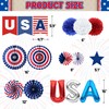 DMIGHT 4th/Fourth of July Decorations, 33PCS Patriotic Red White and