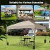10x10FT Canopy Tent, 1-Button Push Pop Up Canopy with 4