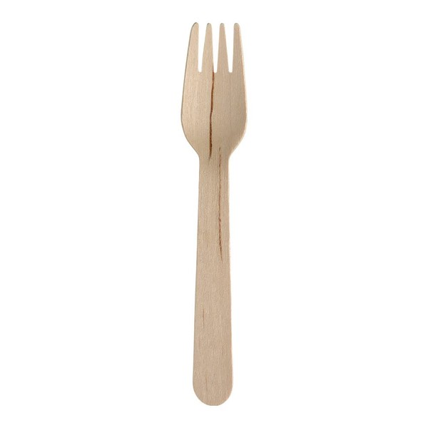 ABENA Gastro-Line 16cm Wooden Disposable Forks Made From 100% Compostable