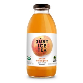 Just Ice Tea Organic Peach Oolong Tea, 16 FZ