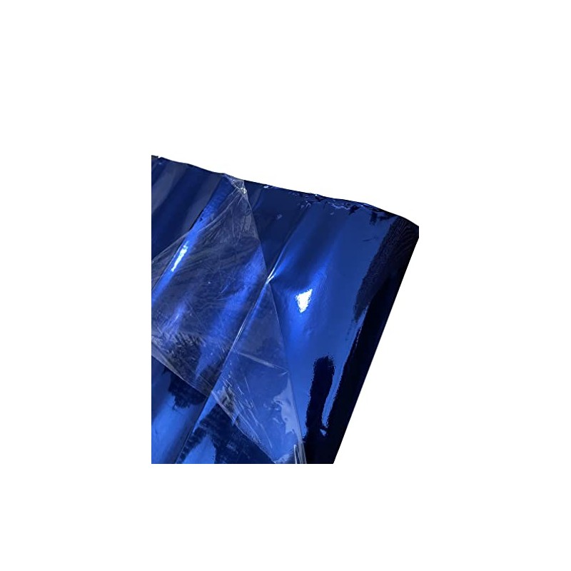 Way2Buy Vinyl Blue Chrome Mirror Car Vinyl Wrap High Stretchable