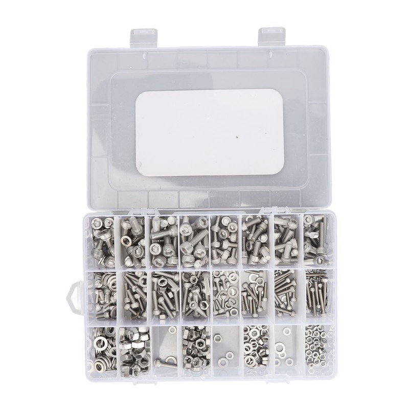 520Pcs Bolts Nuts Assortment Kit Metric M3 M4 M5 M6