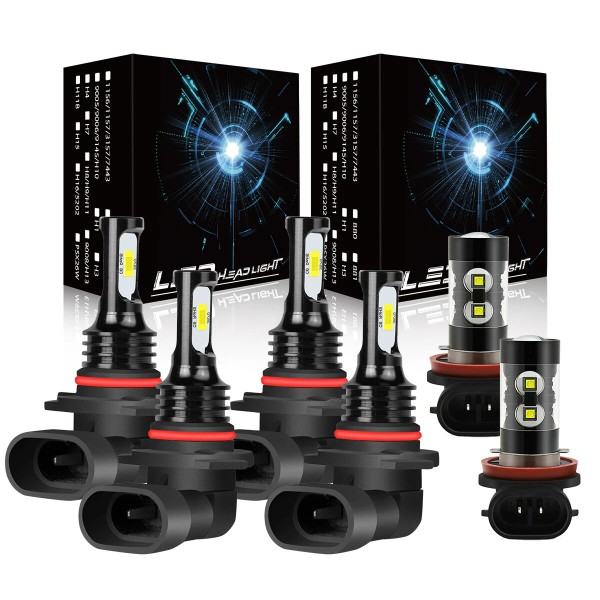 SHENKENUO For Toyota RAV4 2013-2015 LED Headlights High Low+ Fog