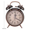 QANYEGN Retro Twin Bell Alarm Clock, Vintage Analog Alarm Clock,