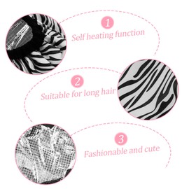 Mikinona 2pcs Thermal Hair Conditioning Caps Double-layer Tin Foil Hats for Hair Dye Treatments and Shower Use Lightweight Elastic Design